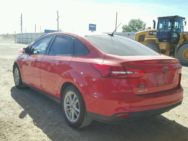 1FADP3F26FL243820 - 2015 FORD FOCUS SE RED photo 3