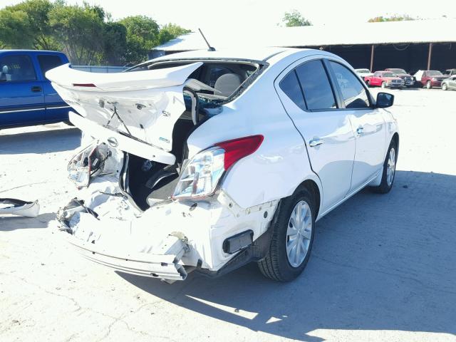 3N1CN7AP4FL949391 - 2015 NISSAN VERSA S WHITE photo 4