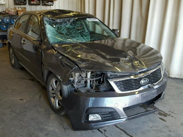 KNAGE228195334324 - 2009 KIA OPTIMA GRAY photo 1