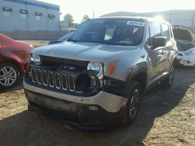 ZACCJBAW8GPC72809 - 2016 JEEP RENEGADE S TAN photo 2