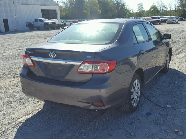 5YFBU4EE5CP052114 - 2012 TOYOTA COROLLA BA CHARCOAL photo 4