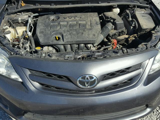 5YFBU4EE5CP052114 - 2012 TOYOTA COROLLA BA CHARCOAL photo 7