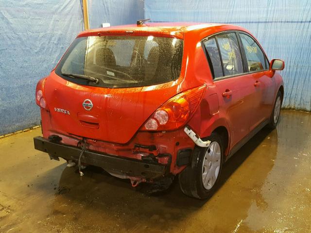 3N1BC1CP8CK271791 - 2012 NISSAN VERSA S RED photo 4