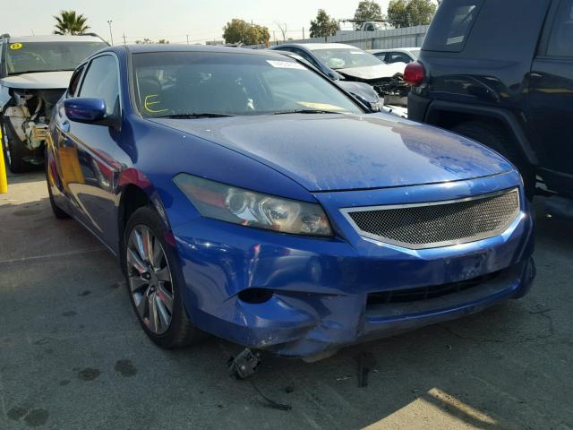 1HGCS22808A010511 - 2008 HONDA ACCORD EXL BLUE photo 1