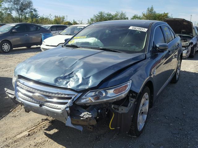 1FAHP2EW6AG112355 - 2010 FORD TAURUS SEL BLUE photo 2