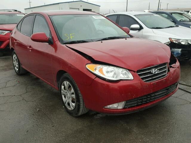 KMHDU46D59U710973 - 2009 HYUNDAI ELANTRA RED photo 1