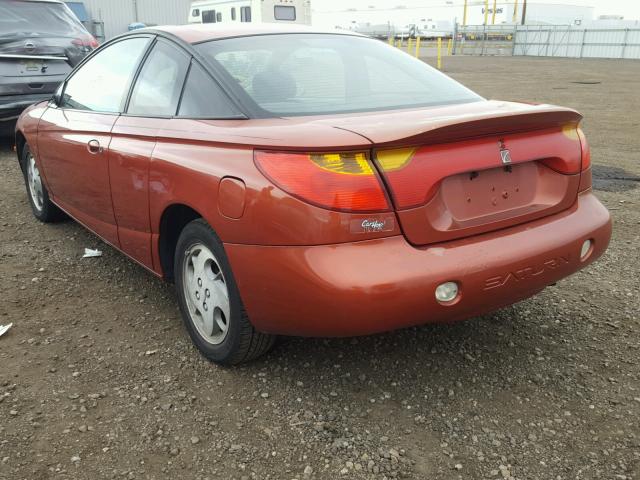 1G8ZY147X2Z180304 - 2002 SATURN SC2 ORANGE photo 3