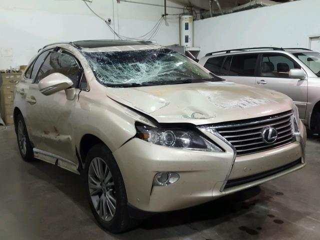 2T2ZK1BA4DC106858 - 2013 LEXUS RX 350 GOLD photo 1