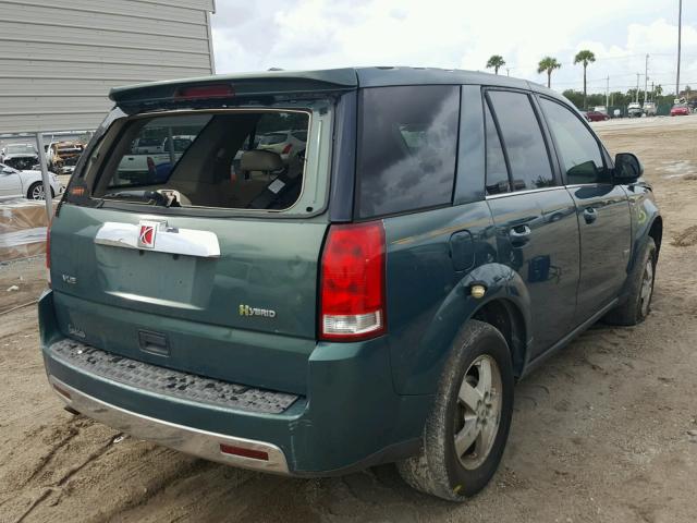 5GZCZ33Z17S868438 - 2007 SATURN VUE HYBRID GREEN photo 4