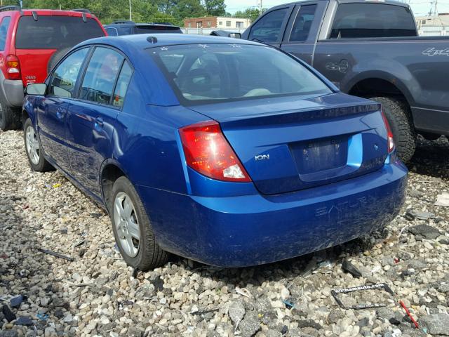 1G8AJ55F16Z156476 - 2006 SATURN ION LEVEL BLUE photo 3