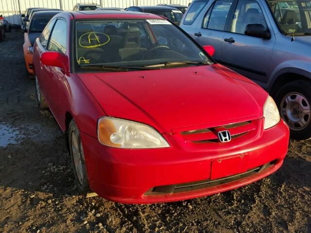 1HGEM22993L808322 - 2003 HONDA CIVIC EX RED photo 1