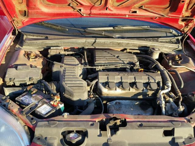 1HGEM22993L808322 - 2003 HONDA CIVIC EX წითელი ფოტო 7
