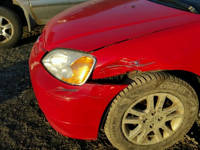 1HGEM22993L808322 - 2003 HONDA CIVIC EX RED photo 9