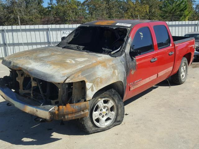 2GCEK133581257151 - 2008 CHEVROLET SILVERADO RED photo 2