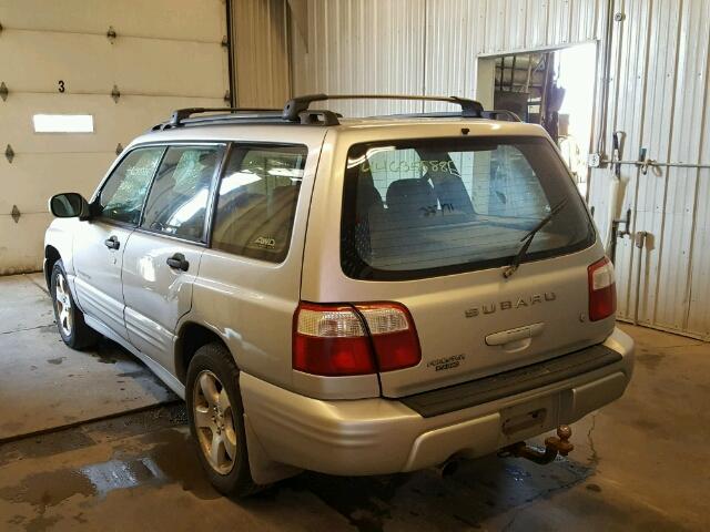 JF1SF65682H720535 - 2002 SUBARU FORESTER S SILVER photo 3