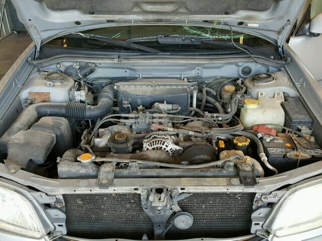 JF1SF65682H720535 - 2002 SUBARU FORESTER S SILVER photo 7