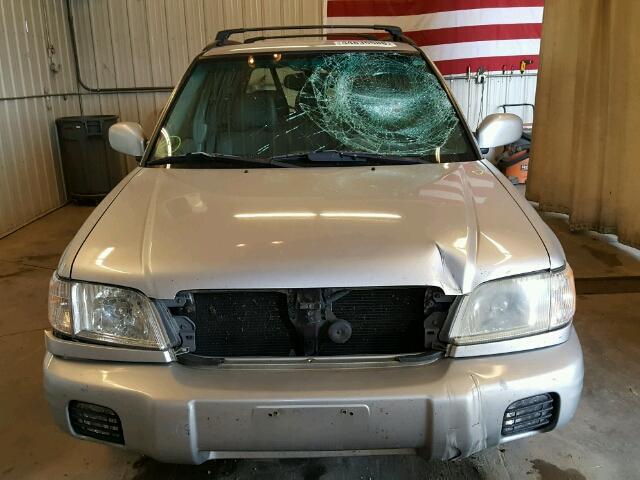 JF1SF65682H720535 - 2002 SUBARU FORESTER S SILVER photo 9