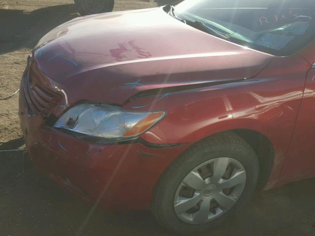 4T4BE46K59R076721 - 2009 TOYOTA CAMRY RED photo 9