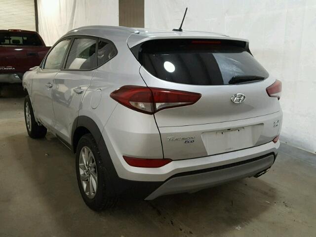 KM8J3CA23HU351854 - 2017 HYUNDAI TUCSON LIM SILVER photo 3