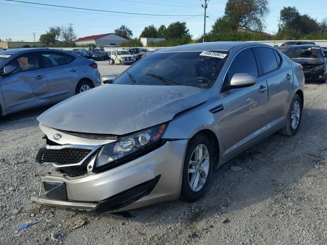 KNAGM4A72D5384973 - 2013 KIA OPTIMA LX GRAY photo 2