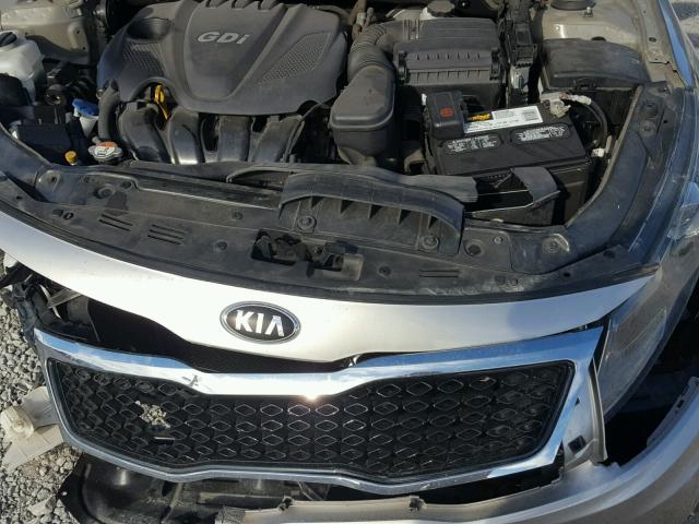 KNAGM4A72D5384973 - 2013 KIA OPTIMA LX GRAY photo 7