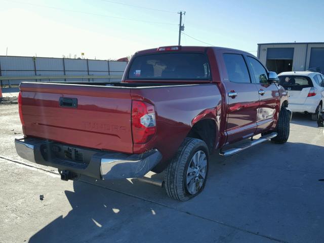 5TFFW5F16HX218615 - 2017 TOYOTA TUNDRA CRE RED photo 4