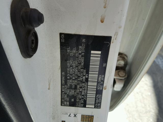 JTLKT334864068567 - 2006 TOYOTA SCION XB 白色 照片 10