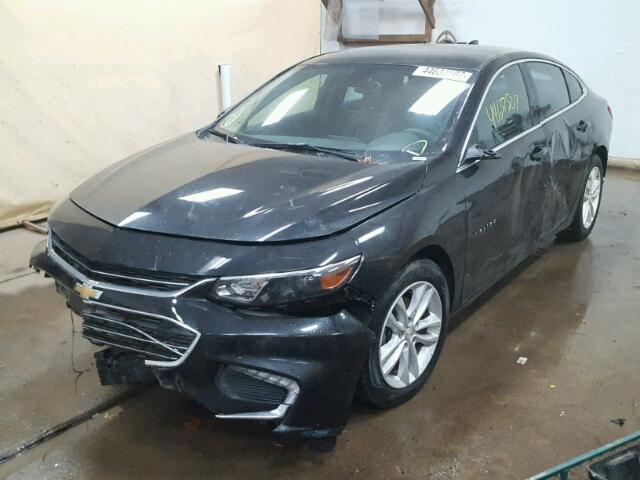 1G1ZE5ST1GF210698 - 2016 CHEVROLET MALIBU LT BLACK photo 2