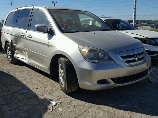 5FNRL387X7B074572 - 2007 HONDA ODYSSEY EX SILVER photo 1