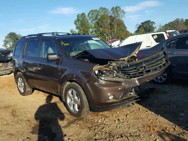 5FNYF4H53EB002732 - 2014 HONDA PILOT EXL BROWN photo 1