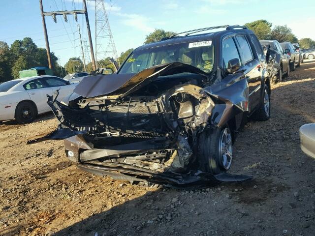 5FNYF4H53EB002732 - 2014 HONDA PILOT EXL BROWN photo 2