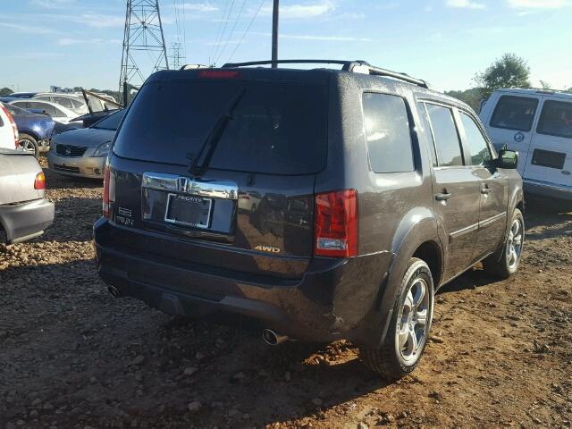 5FNYF4H53EB002732 - 2014 HONDA PILOT EXL BROWN photo 4