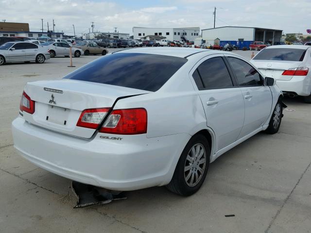 4A32B2FF8CE024772 - 2012 MITSUBISHI GALANT FE WHITE photo 4