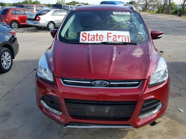 1FMCU0J97GUB36364 - 2016 FORD ESCAPE TIT RED photo 9