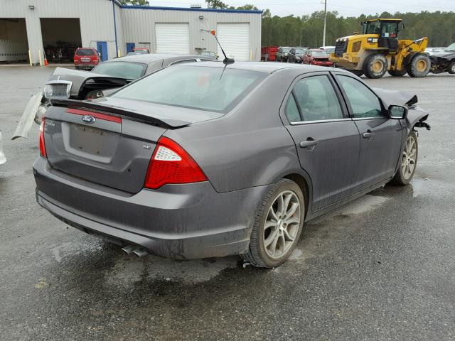 3FAHP0HA8CR154462 - 2012 FORD FUSION SE SILVER photo 4