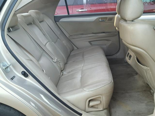 4T1BK36B35U003211 - 2005 TOYOTA AVALON XL BEIGE photo 6