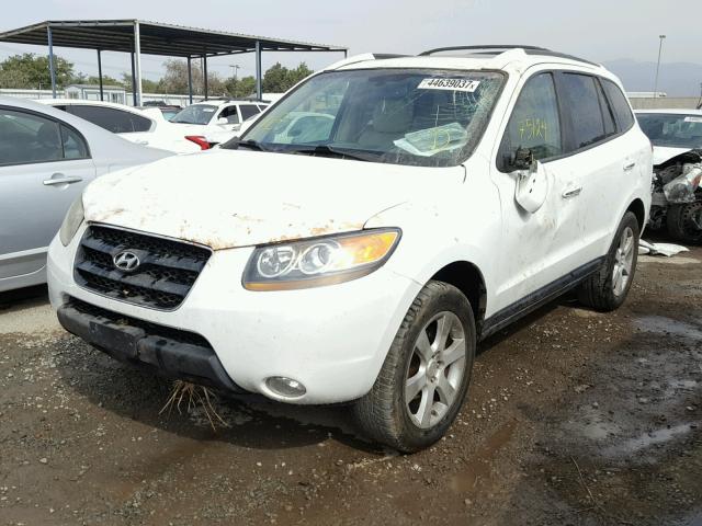 5NMSH73E77H001982 - 2007 HYUNDAI SANTA FE WHITE photo 2