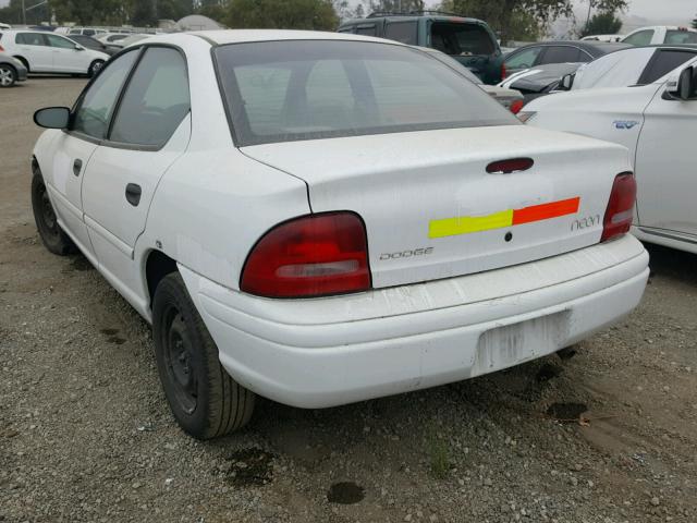 1B3ES47C5WD745823 - 1998 DODGE NEON HIGHL WHITE photo 3