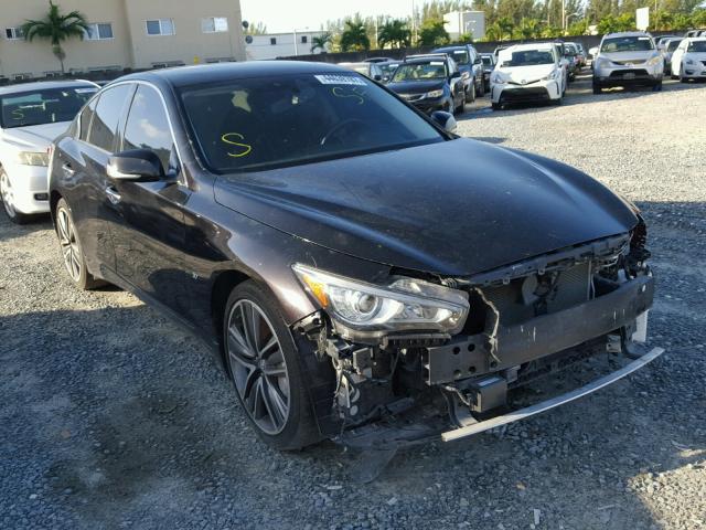 JN1BV7AR5EM707579 - 2014 INFINITI Q50 BASE BLACK photo 1