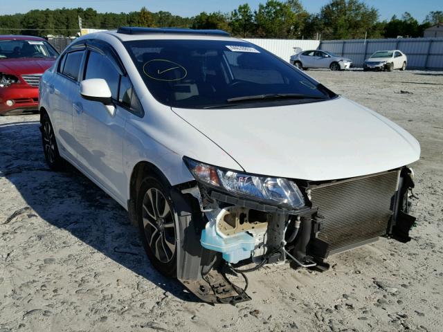 19XFB2F95DE082133 - 2013 HONDA CIVIC EXL WHITE photo 1