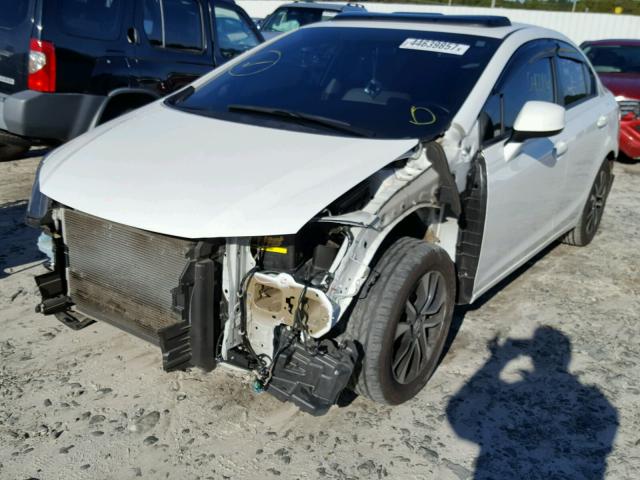 19XFB2F95DE082133 - 2013 HONDA CIVIC EXL WHITE photo 2