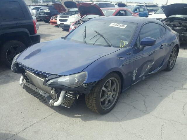 JF1ZNAA19E9700596 - 2014 TOYOTA SCION FR-S BLUE photo 2