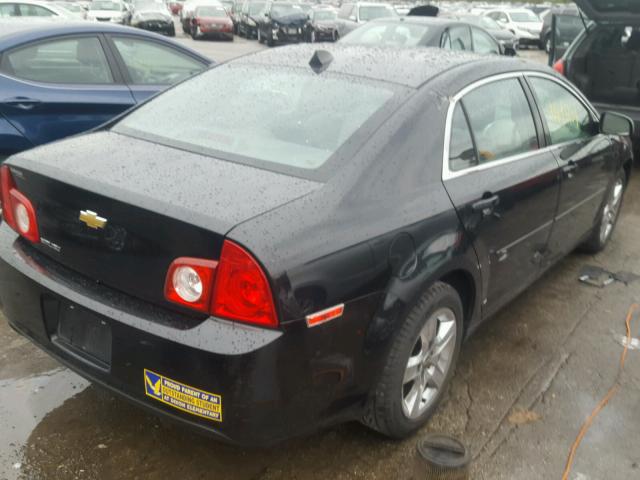 1G1ZB5E05CF158660 - 2012 CHEVROLET MALIBU BLACK photo 4