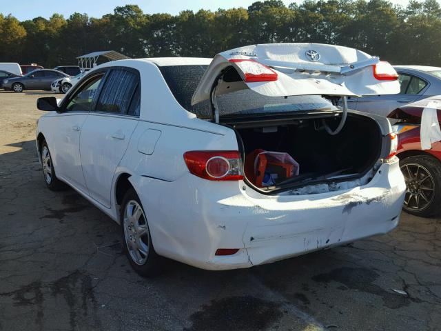 5YFBU4EE4DP164114 - 2013 TOYOTA COROLLA BA WHITE photo 3