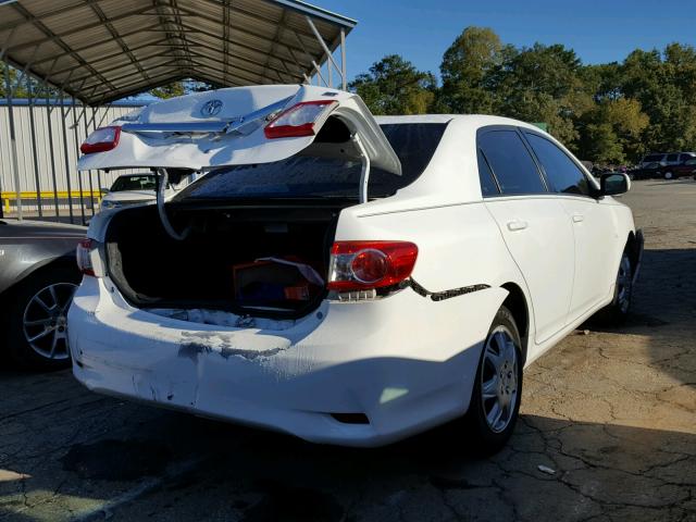 5YFBU4EE4DP164114 - 2013 TOYOTA COROLLA BA WHITE photo 4