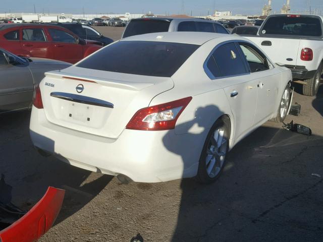 1N4AA51E39C849193 - 2009 NISSAN MAXIMA WHITE photo 4