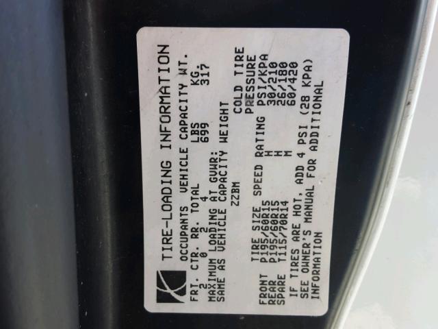 1G8ZY14782Z126614 - 2002 SATURN SC2 SILVER photo 10