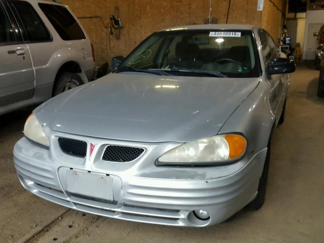 1G2NF52E21M641918 - 2001 PONTIAC GRAND AM S Gümüş foto 2