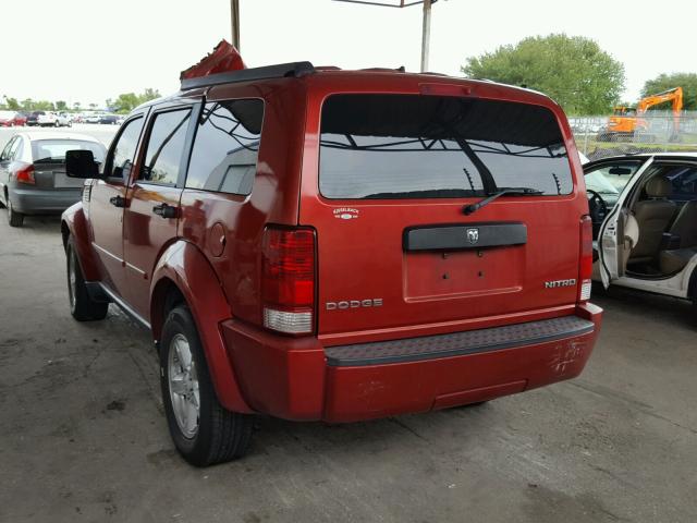 1D4PT2GK3AW104346 - 2010 DODGE NITRO BURGUNDY photo 3