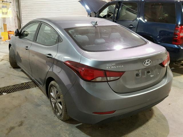 KMHDH4AE1GU639191 - 2016 HYUNDAI ELANTRA SE GRAY photo 3